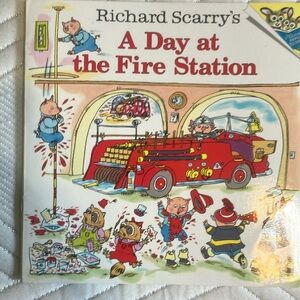 A day at the fire station vintage paperback book